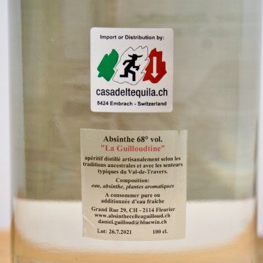 Absintherie Guilloud, Absinthe La Guilloudtine, 100 cl, 68 % vol.
