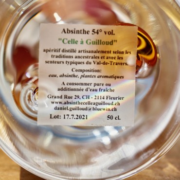 Absintherie Guilloud, Absinthe Celle a Guilloud "Alambic", 50 cl, 54 % vol.