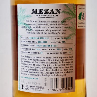 Rum - Mezan Dominican Republic 2010 10 Years  / 70cl / 46%