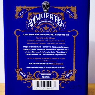 Gin - Amuerte Coca Leaf Gin Blue Edition / 70cl / 43%