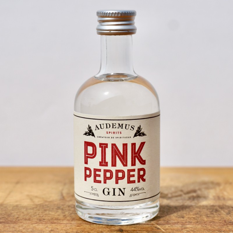 Gin - Audemus Pink Pepper Gin (White Label) Miniatur / 5cl / 44%
