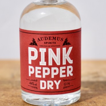 Gin - Audemus Pink Pepper Dry (Red Label) Miniatur / 5cl / 44%