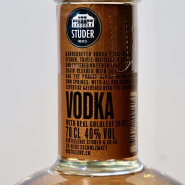 Vodka - Studer Swiss Gold Matterhorn / 70cl / 40%