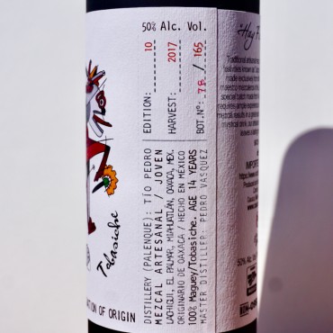 Mezcal - El Jolgorio Tobaziche Especiales / 70cl / 50%