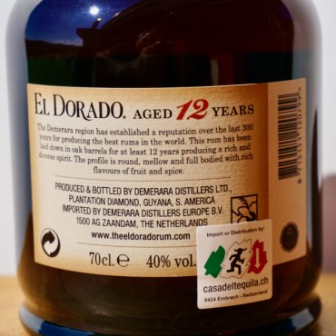 Rum - El Dorado 12 Years / 70cl / 40%