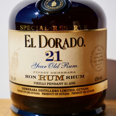 El Dorado 21 Years Finest Demerara Rum, 70 cl, 43 % vol.