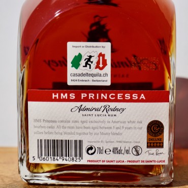 Rum - Admiral Rodney HMS Princessa Fine & Mature Rum / 70cl / 40%