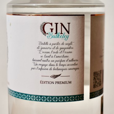 Gin - Bulkeley Bio Distillerie Des Achards / 70cl / 43%