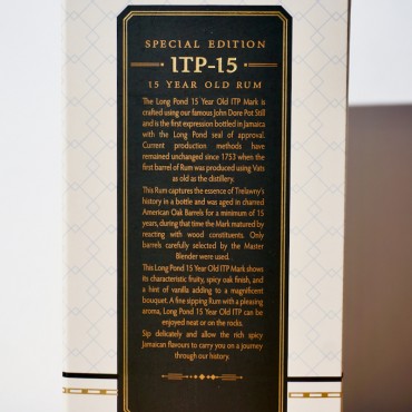 Rum - Long Pond ITP 15 Years Single Mark Rum / 70cl / 45.7%