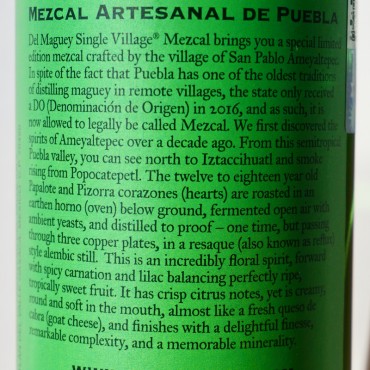 Mezcal - Del Maguey San Pablo Ameyaltepec Puebla / 70cl / 47%