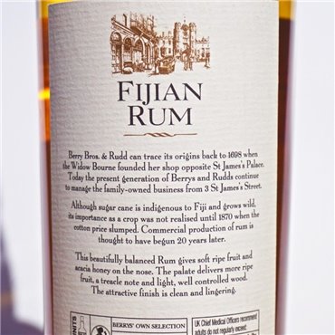 Rum - Berry's Own Finest Fijian Rum 2001 / 70cl / 46% Rum 89,00 CHF