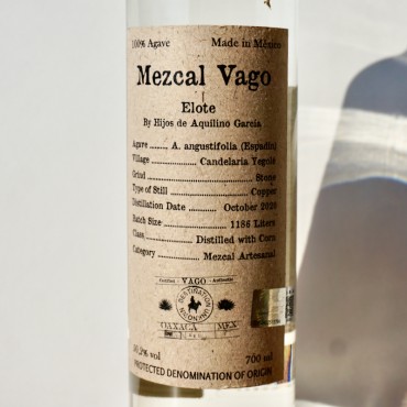Mezcal - Vago Elote by Hijos de Aquilino Garcia / 70cl / 50.2%