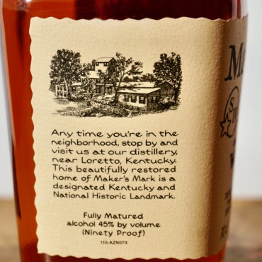 Whisk(e)y - Maker's Mark Kentucky Straight Bourbon / 70cl / 45%
