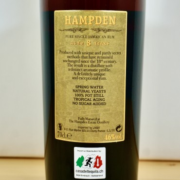 Rum - Hampden Estate Pure Single Rum 8 Years / 70cl / 46%
