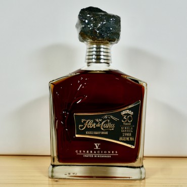 Flor de Cana V Generaciones 30 Years 1988 Single Barrel Rum / 70cl / 40%