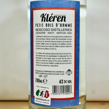 Rum - Kleren Petit Bois D'Homme / 70cl / 43%