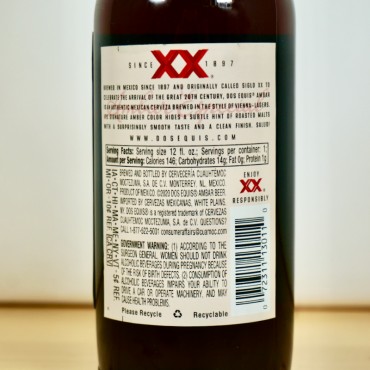 XX Dos Equis Ambar Cerveza de Mexico, 35.5 cl, 4.7 % vol.