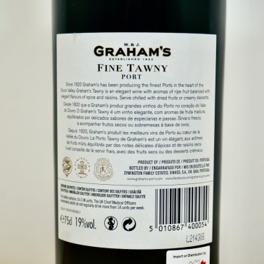 Port - Graham's Port Fine Tawny / 70cl / 19%