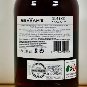 Port - Graham's Port 30 Year Tawny / 70cl / 20%