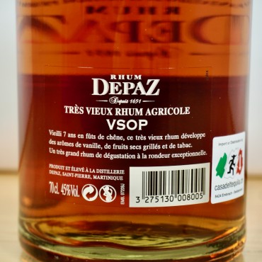 Rum - Depaz Réserve Speciale VSOP / 70cl / 45%