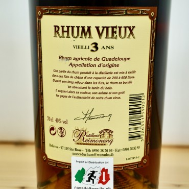 Rum - Reimonenq 3 Years Vieux / 70cl / 40%