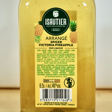 Rum - Isautier Arrange Spiced Victoria Pineapple / 50cl / 40%