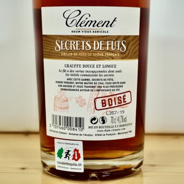 Rum - Clement Tres Vieux Secrets de Futs Boise / 70cl / 41.7%