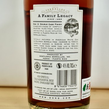 Rum - Don Q Double Cask Finish Rum Batch 1 / 70cl / 41%