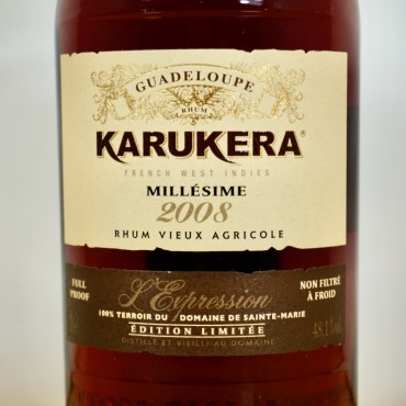 Rum - Karukera Vieux Millesime 2008 Expression / 70cl / 48.1%