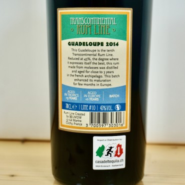 Rum - Transcontinental Line Guadeloupe 2014/2017 / 70cl / 43%