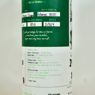 Mezcal - Don Mateo de la Sierra Alto / 70cl / 46%