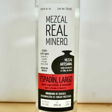 Mezcal - Real Minero Espadin, Largo Cosecha 2018 / 70cl / 53.81%