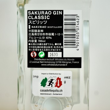 Gin - Sakurao Classic / 70cl / 40%