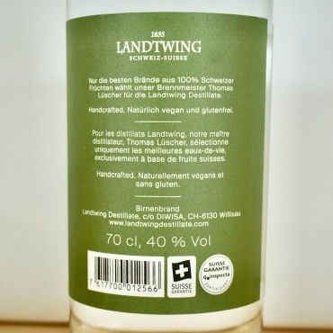 Edelbrand - Landtwing Williams Birne Suisse Garantie / 70cl / 40%