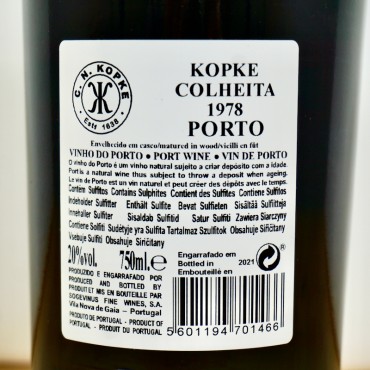 Port - Kopke Colheita Port 1978 / 75cl / 20%