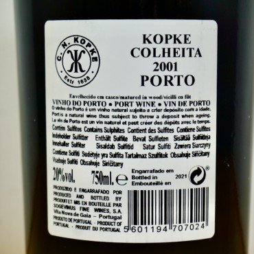 Port - Kopke Colheita Port 2001 / 75cl / 20%