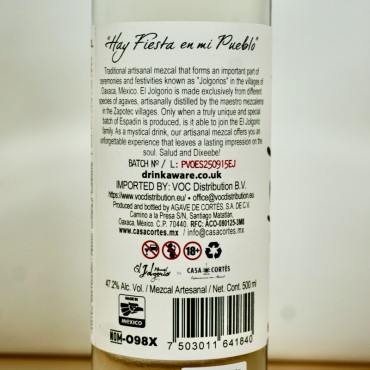 Mezcal - El Jolgorio Espadin / 50cl / 47.2%