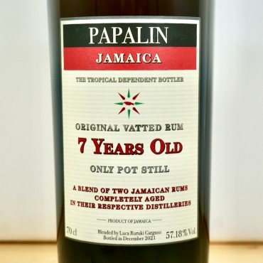 Rum - Papalin Jamaica 7 Years Red Edition 2021 / 70cl / 57.18%