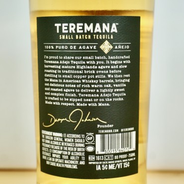 Tequila - Teremana Anejo by Dwayne Johnson The Rock / 70cl / 40%