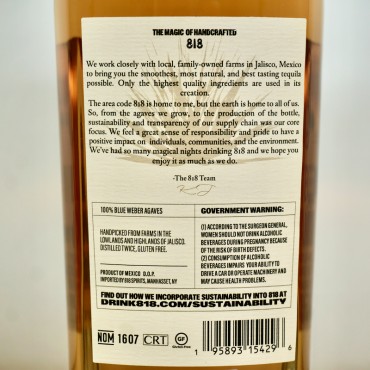 818 Anejo Tequila by Kendall Jenner / 70cl / 40%