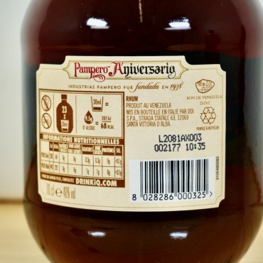 Rum - Pampero Anniversario / 70cl / 40%
