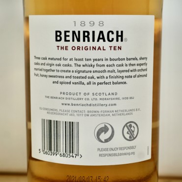 Whisk(e)y - BenRiach The Original Ten 10 Years / 70cl / 43%