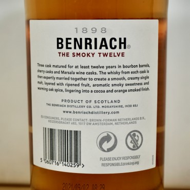 Whisk(e)y - BenRiach The Smoky Twelve 12 Years / 70cl / 46%