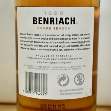Whisk(e)y - BenRiach Smoke Season / 70cl / 52.8%