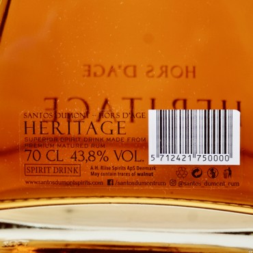 Rum - Santos Dumont Heritage / 70cl / 43.8%