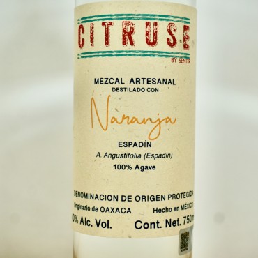 Mezcal - Sentir Citruse Espadin Destilado con Naranja / 75cl / 40%