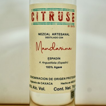 Mezcal - Sentir Citruse Espadin Destilado con Mandarina / 75cl / 40%