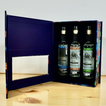 Mezcal - Sentir Tasting Box Blue Espadin, Cirial, Tobala / 3x5cl / 41-46%