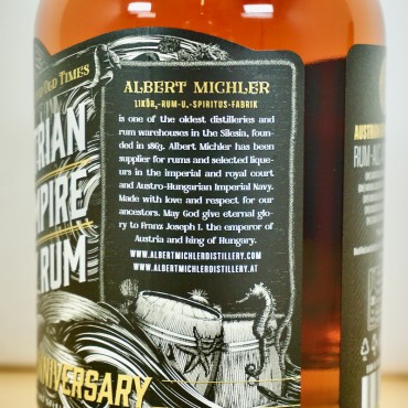 Rum - Albert Michler Austrian Empire Navy Rum Anniversary / 70cl / 40%