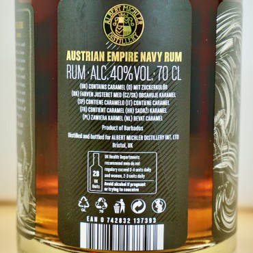 Rum - Albert Michler Austrian Empire Navy Rum Anniversary / 70cl / 40%